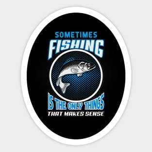 Black Panther Art - Fishing Tagline 4 Sticker